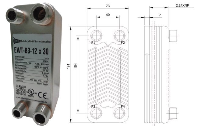 Plattenwrmetauscher B3-12